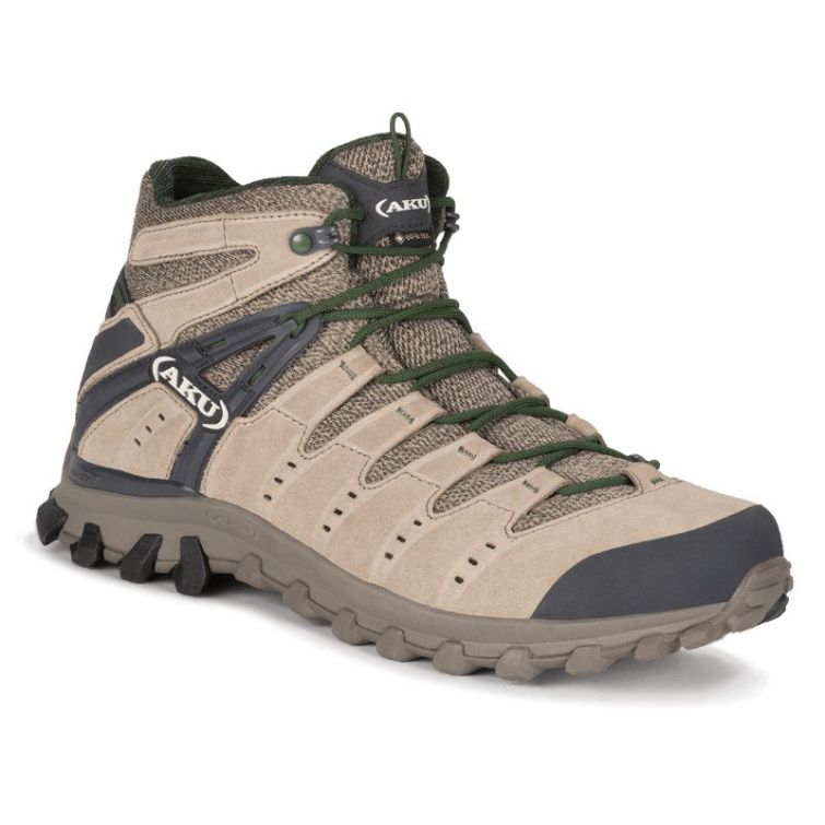 Ботинки треккинговые AKU Alterra Lite Mid GTX цвет Sand / Green фото 1