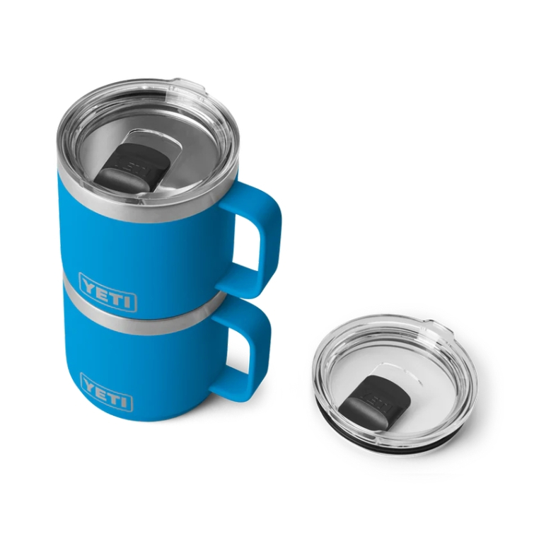 Термокружка YETI Rambler Mug 2.0 w/Magslider Lid 414 (14 oz) цв. Big Wave Blue фото 3