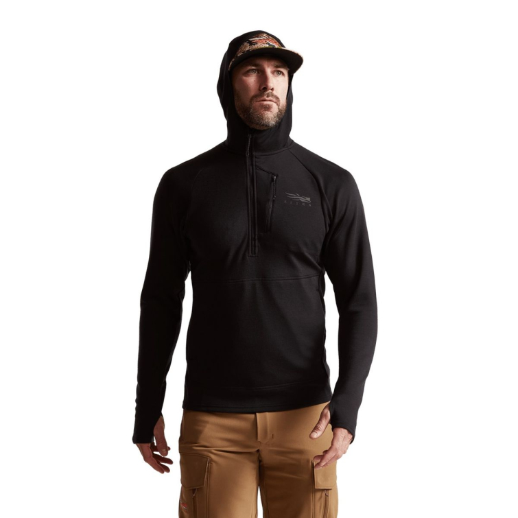 Водолазка SITKA Core Merino 330 Hoody цвет Black фото 6