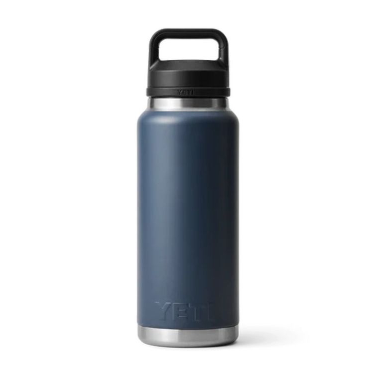 Термос YETI Rambler Bottle Chug Cap 1065 (36 oz) цв. Navy фото 2
