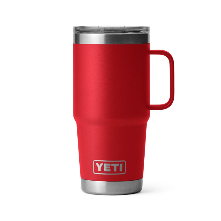 Термокружка YETI Rambler Travel Mug 591 (20 oz) цв. Rescue Red фото 1