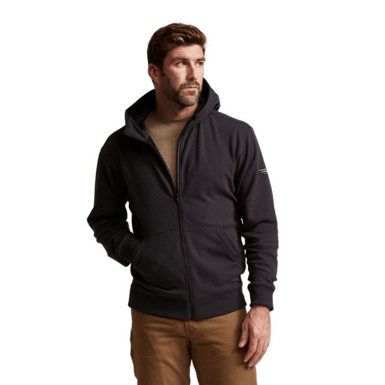 Толстовка SITKA Essential Full Zip Hoody цвет Black фото 7