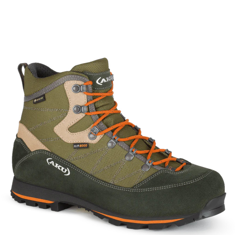 Ботинки горные AKU Trekker III Wide GTX цвет Green / Orange фото 1