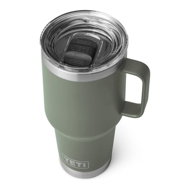 Термокружка YETI Rambler Travel Mug 887 (30 oz) цв. Camp Green фото 2