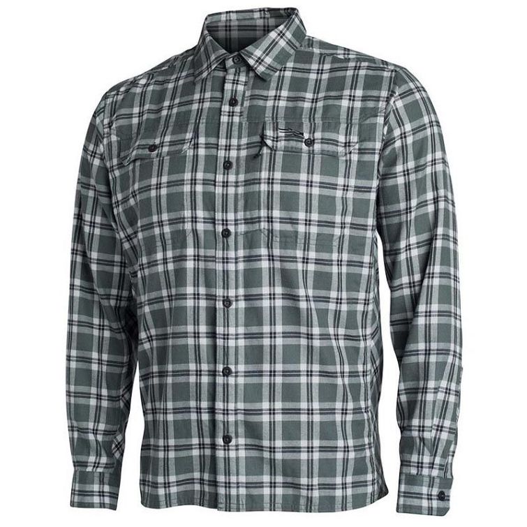 Рубашка SITKA Frontier Shirt цвет Lead Plaid фото 1