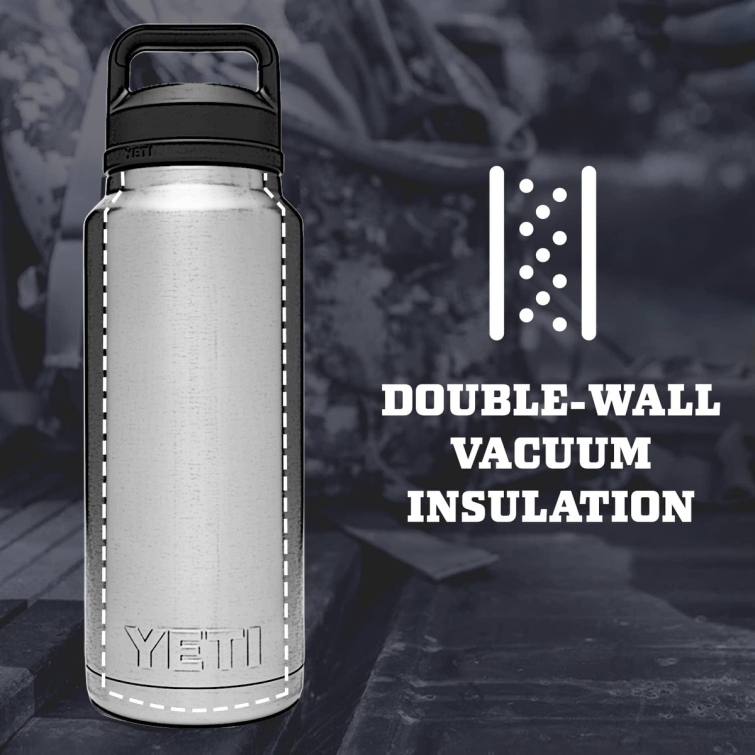 Термос YETI Rambler Bottle Chug Cap 1065 (36 oz) цв. Chartreuse фото 3