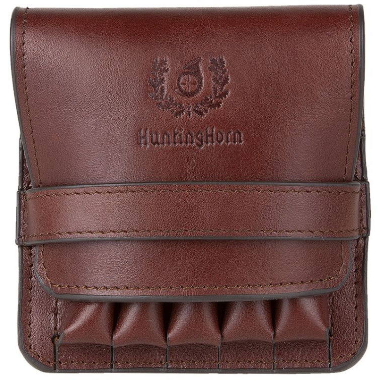 Подсумок-патронташ HUNTINGHORN 631 на 5 нарезных цвет Коричневый фото 1