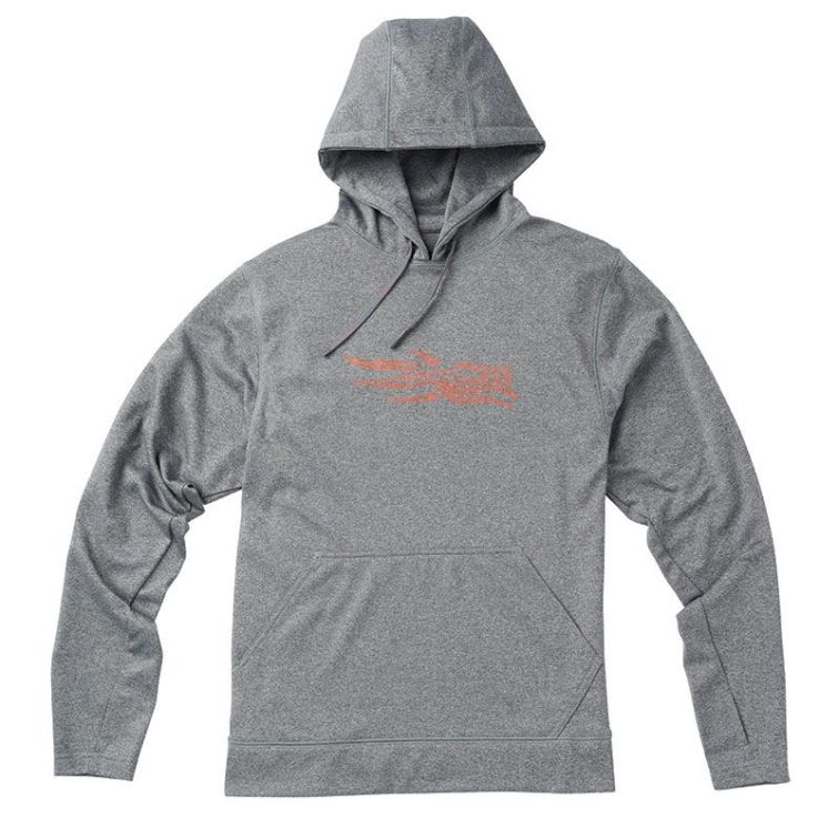 Толстовка SITKA Logo Hoody цвет Heather Grey фото 1