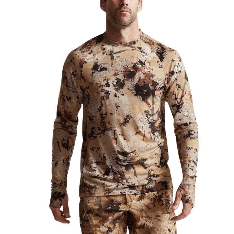 Термокофта SITKA Core Merino 120 LS Crew цвет Optifade Marsh фото 3