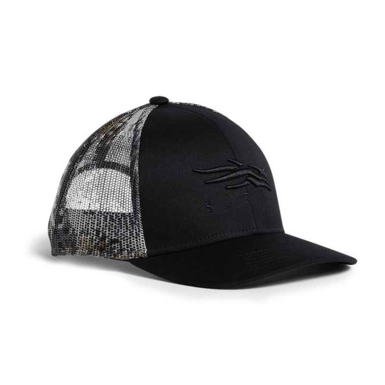 Бейсболка SITKA Icon Elevated II Mid Pro Trucker цвет Black фото 1