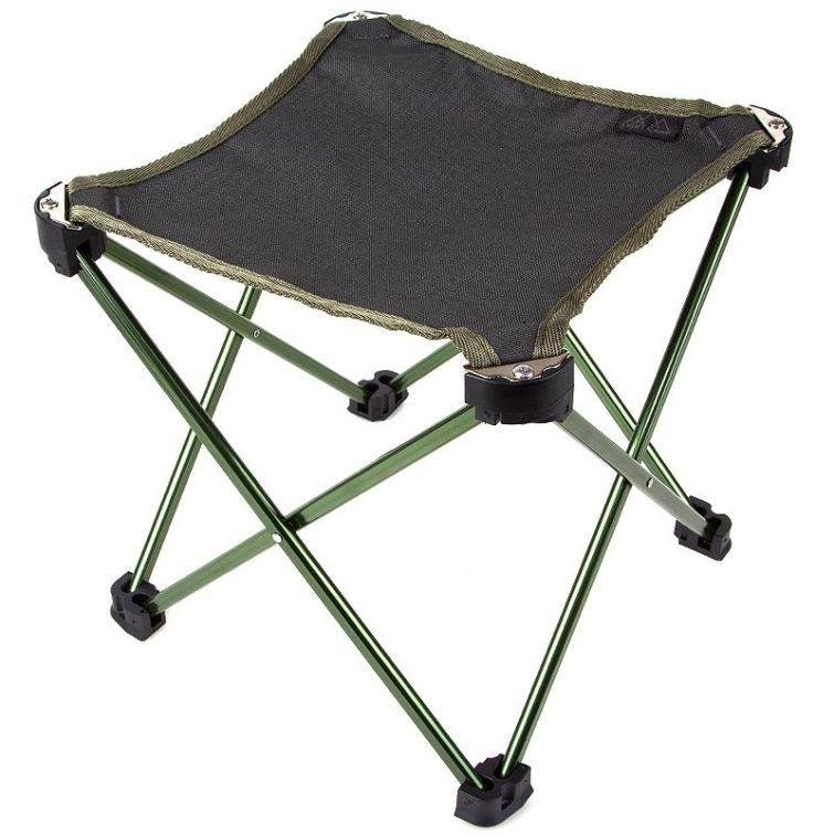 Табурет складной LIGHT CAMP Folding Stool цв. Зеленый фото 1