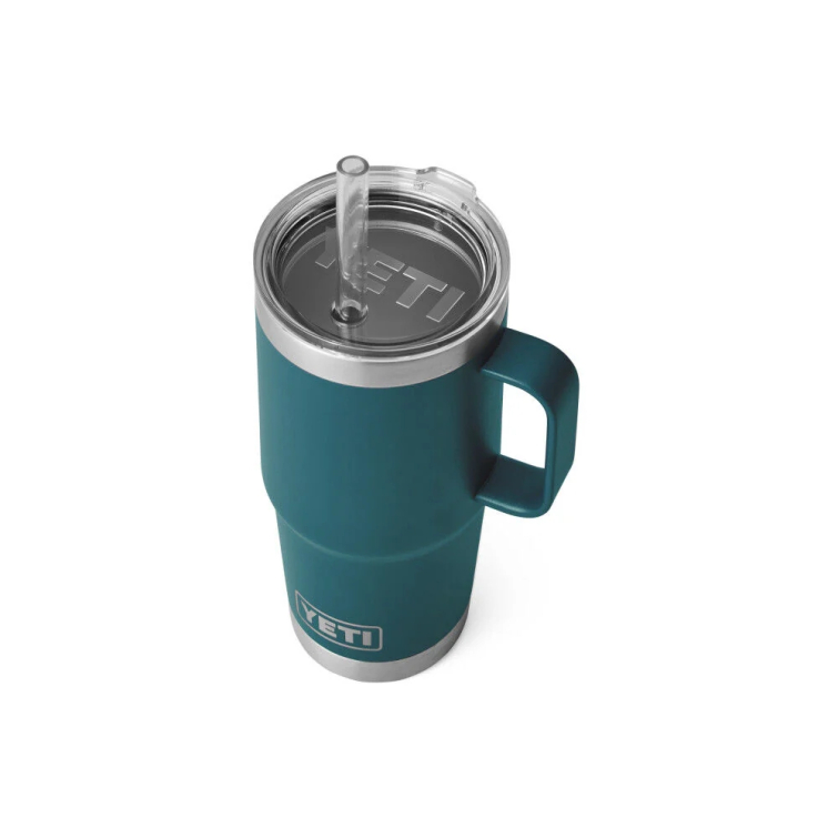 Термокружка YETI Rambler Straw Mug 710 (25 oz) цв. Agave Teal фото 3