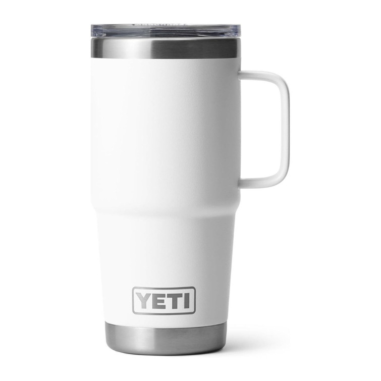 Термокружка YETI Rambler Travel Mug w/Magslider Lid 591 (20 oz) цв. White фото 1
