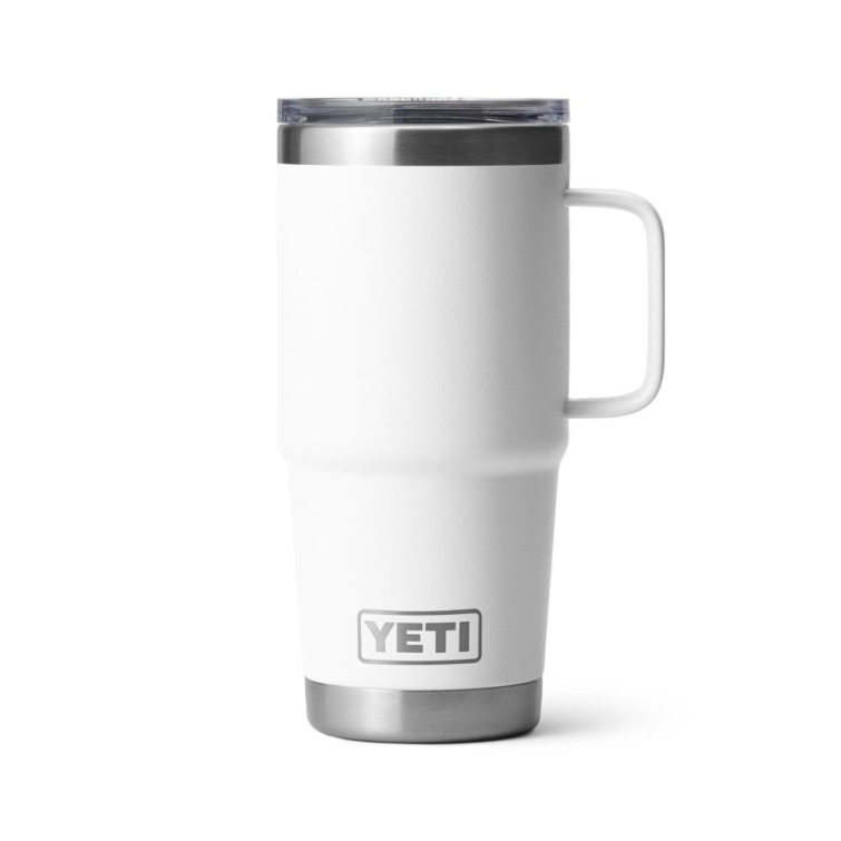Термокружка YETI Rambler Travel Mug 591 (20 oz) цв. White фото 1