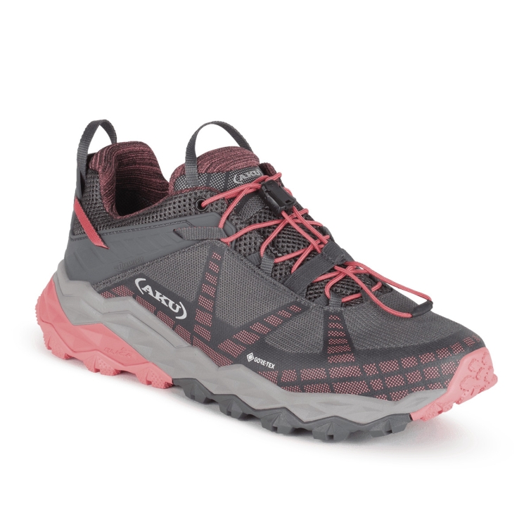 Кроссовки треккинговые AKU WS Flyrock GTX цвет Anthracite / Peach фото 1