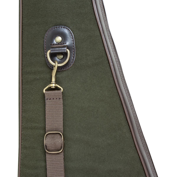 Чехол для ружья MAREMMANO GR 407 Cordura And Leather Rifle Slip цвет Зеленый / коричневый фото 3