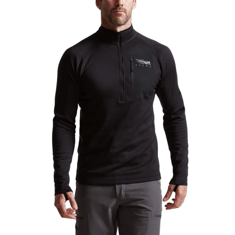 Водолазка SITKA Core Mid Wt Zip-T New цвет Black фото 5