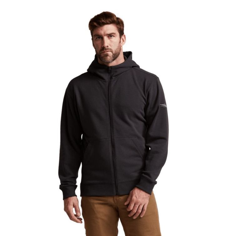 Толстовка SITKA Essential Full Zip Hoody цвет Black фото 9