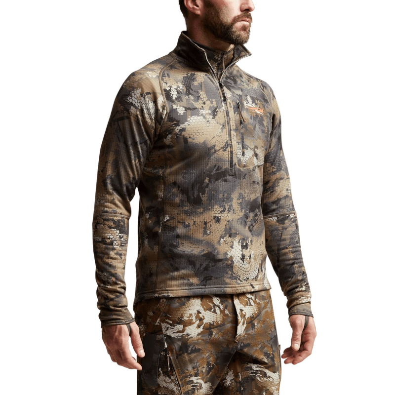 Водолазка SITKA Grinder Zip-T цвет Optifade Timber превью 3