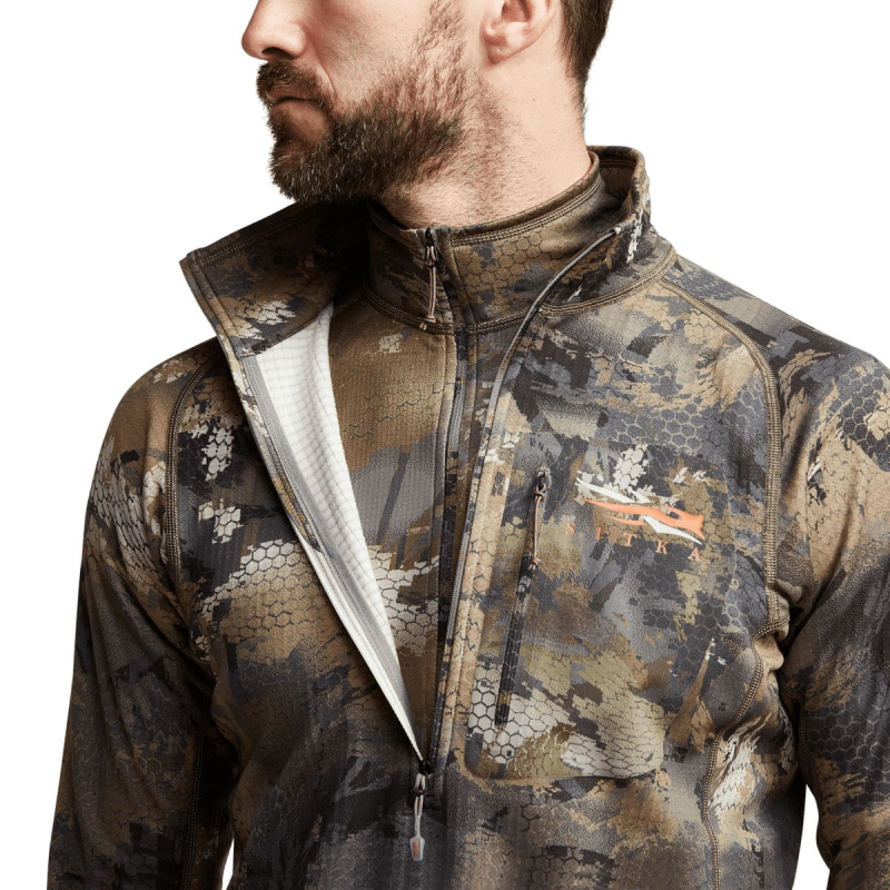 Водолазка SITKA Grinder Zip-T цвет Optifade Timber превью 5