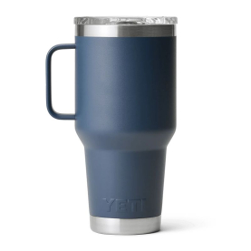 Термокружка YETI Rambler Travel Mug 887 (30 oz) цв. Navy превью 2