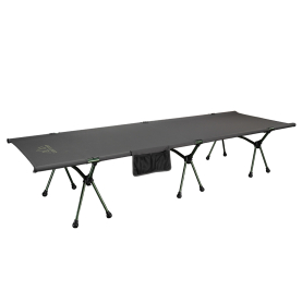 Раскладушка LIGHT CAMP Folding Cot цв. черный / зеленый
