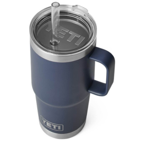 Термокружка YETI Rambler Straw Mug 710 (25 oz) цв. Navy превью 4