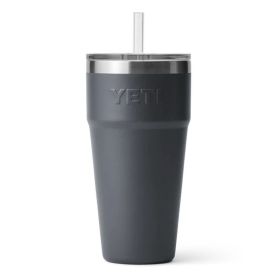 Термокружка YETI Rambler Straw Cap 760 цв. Charcoal превью 2