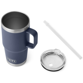 Термокружка YETI Rambler Straw Mug 710 (25 oz) цв. Navy превью 2