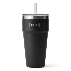 Термокружка YETI Rambler Straw Cap 760 цв. Black