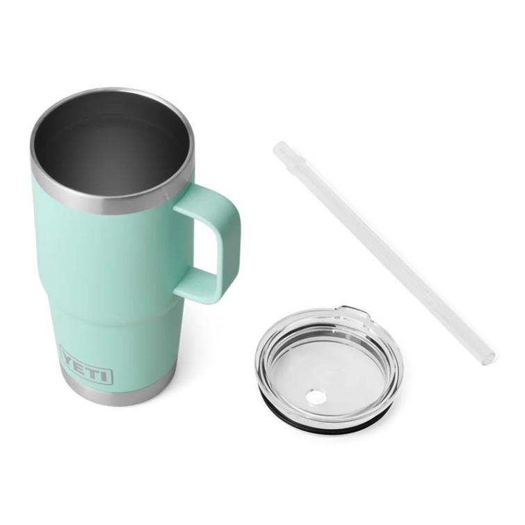 Термокружка YETI Rambler Straw Mug 710 (25 oz) цв. Seafoam фото 4