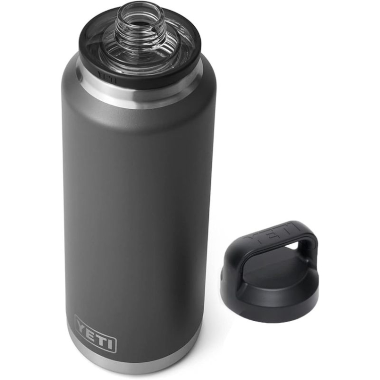 Термос YETI Rambler Bottle Chug Cap 1,4 л (46 oz) цв. Charcoal фото 2